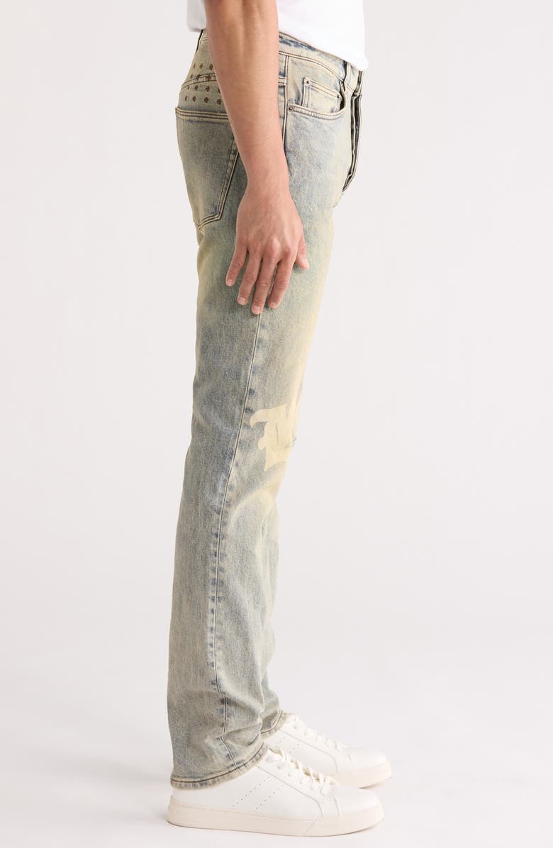 Ksubi Chitch Sture Trashed Idols Slim Tapered Leg Jeans, Alternate, color, Denim
