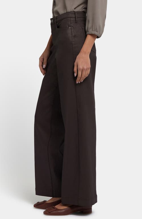 Nydj Teresa High Waist Wide Leg Coated Jeans In Multi
