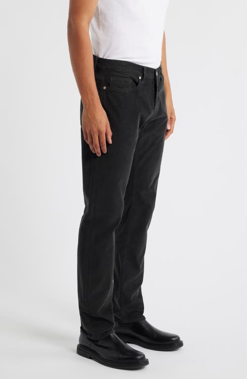 Frame L'homme Corduroy Slim Jeans In Black