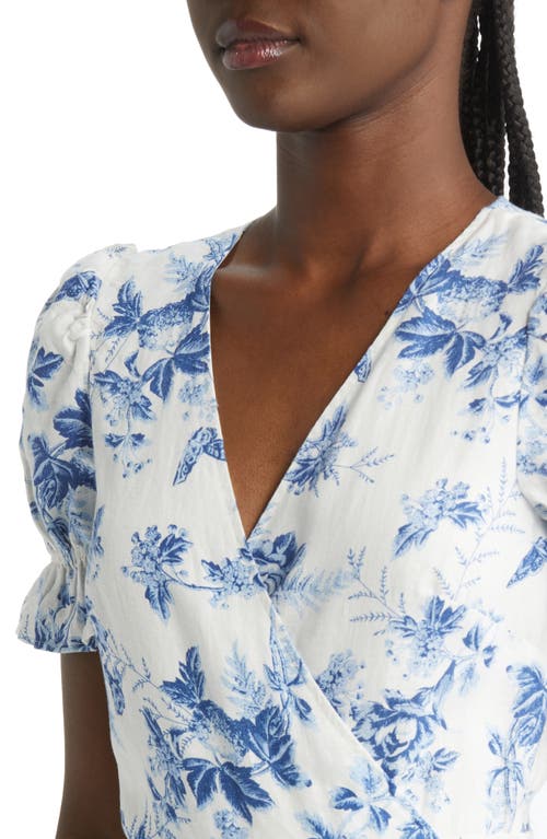 & OTHER STORIES & OTHER STORIES FLORAL LINEN WRAP DRESS