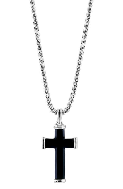925 Sterling Silver ,Onyx Pendant