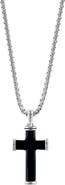 EFFY Sterling Silver Black Onyx Cross Pendant