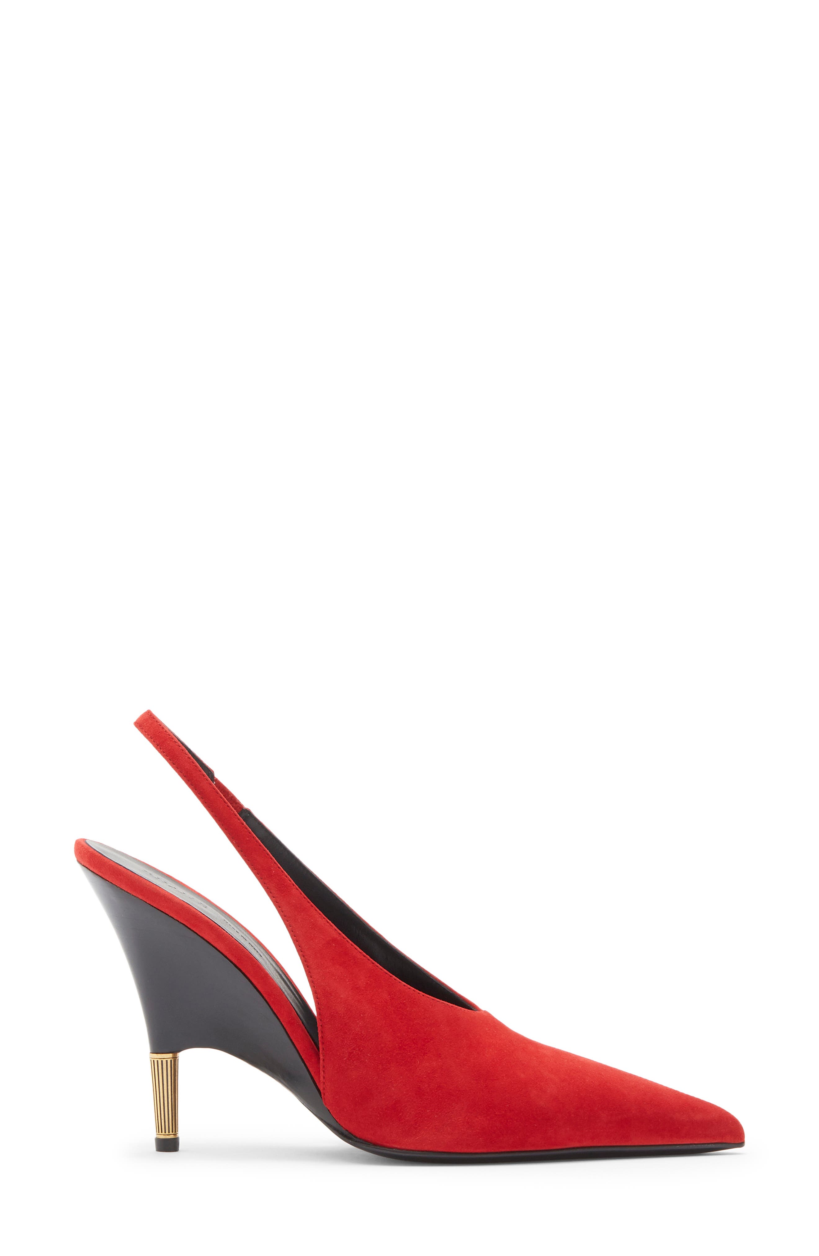 Khaite Bella Slingback Pump, Alternate, color, Lipstick