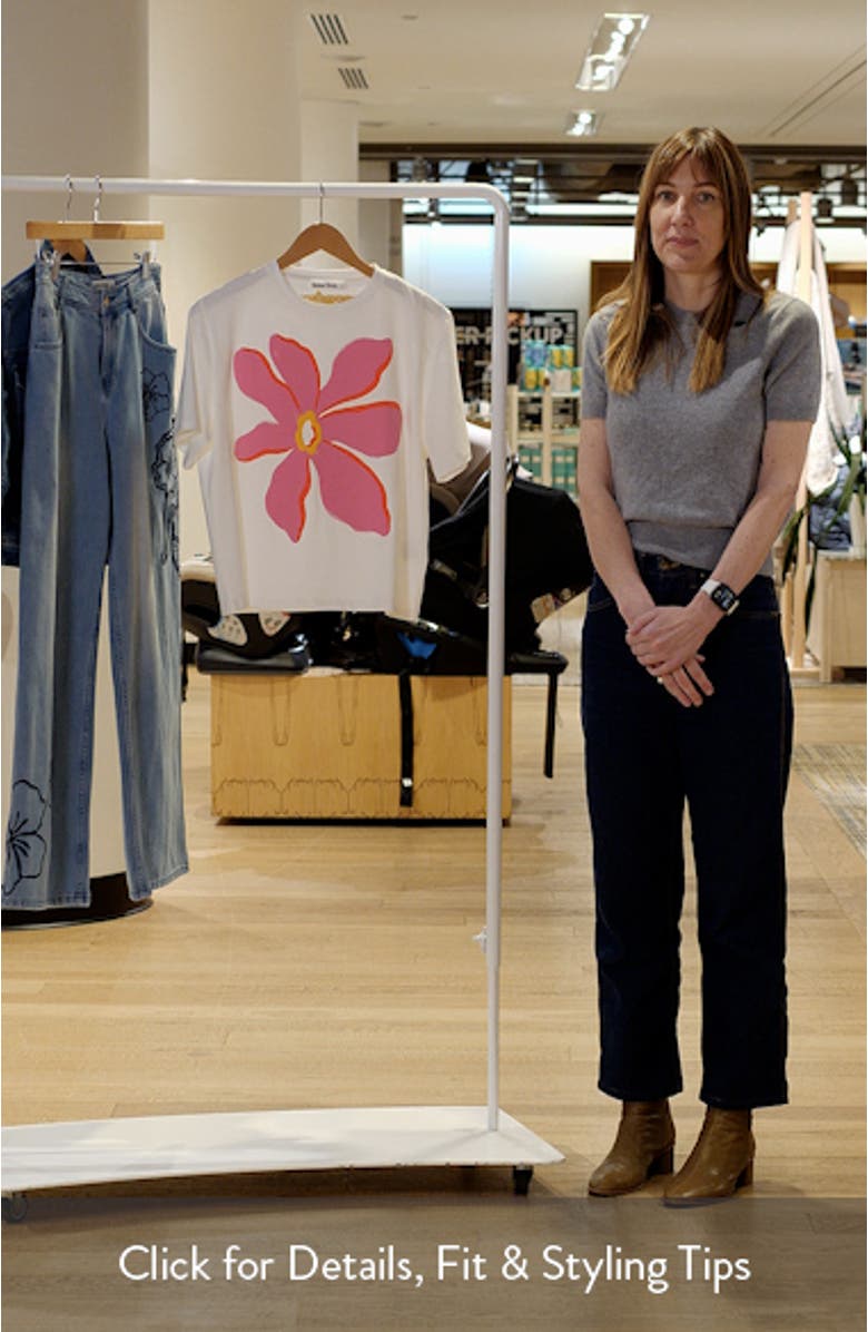 Floral Cotton Graphic T-Shirt, sales video thumbnail