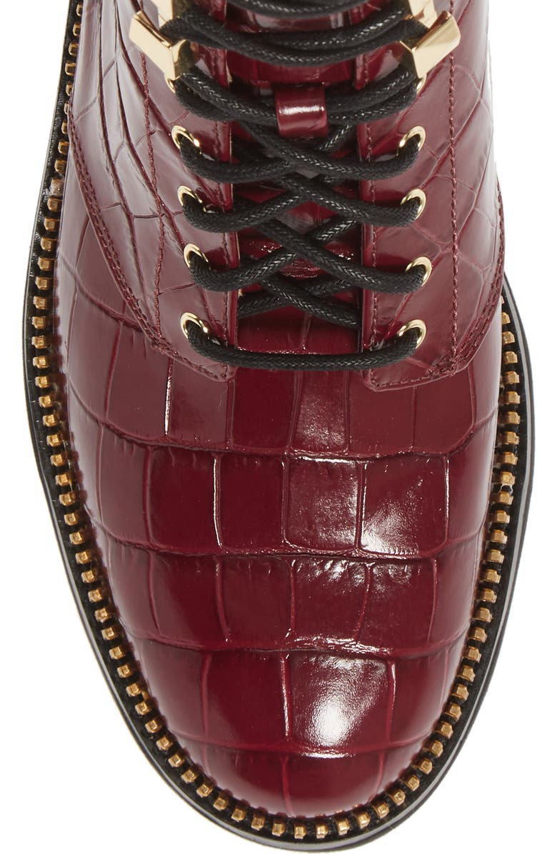 MICHAEL Michael Kors Haskell Combat Boot, Alternate, color, Dark Berry