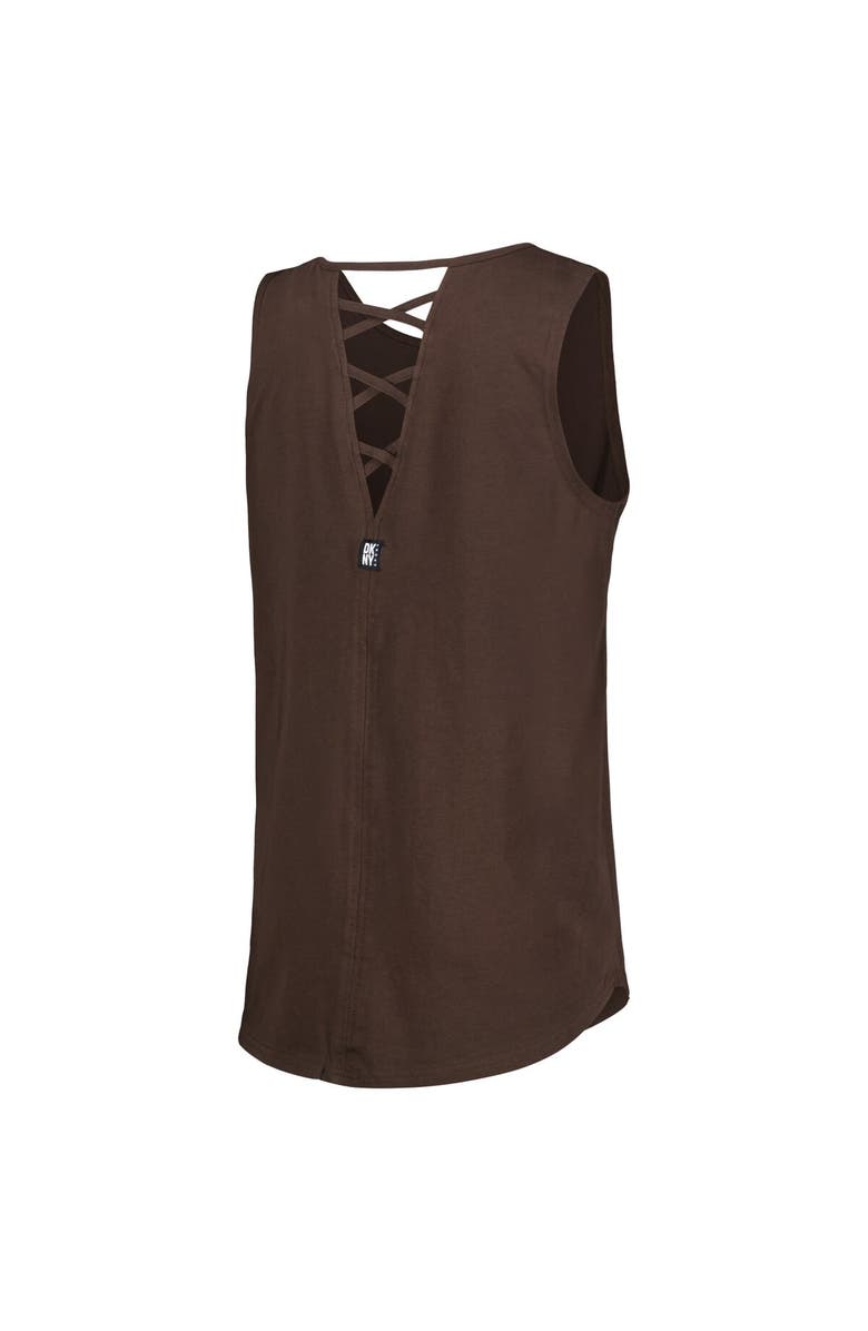 DKNY SPORT Women's DKNY Sport Brown San Diego Padres Claire Fashion Tri-Blend Tank Top, Alternate, color,