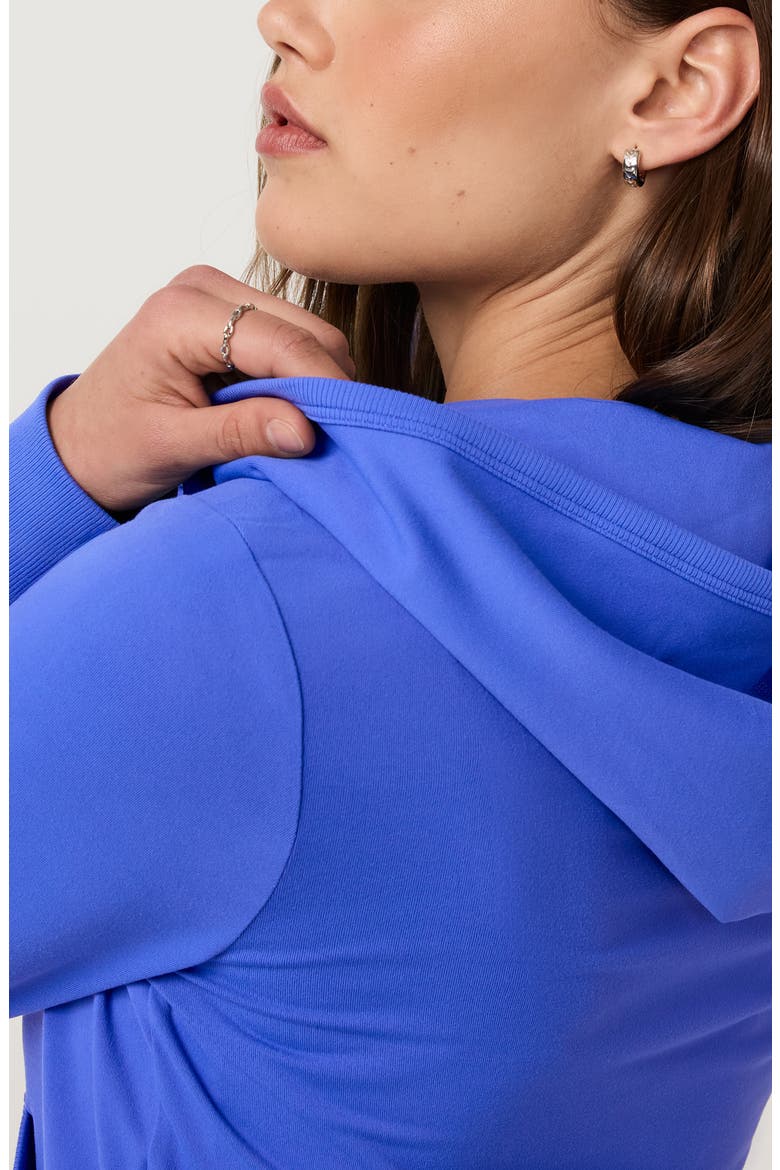 Halo Mini Full Zip Hoodie, Alternate, color, ELECTRIC BLUE