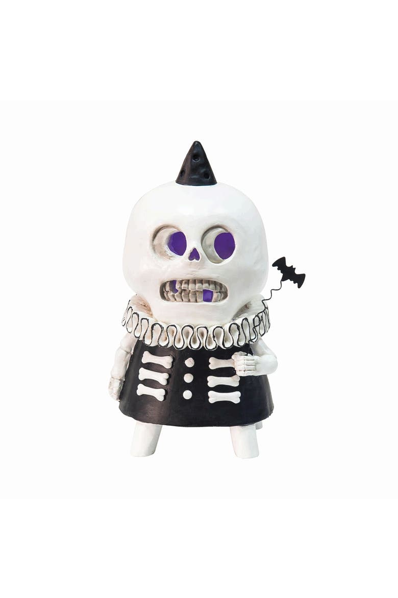 Zombie Skeleton Decorative LED Halloween Figurine, Alternate, color, Black