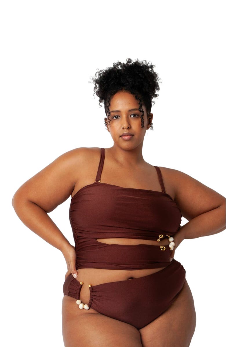 Villa Fresca Amara Bikini Swimsuit Top, Main, color, 