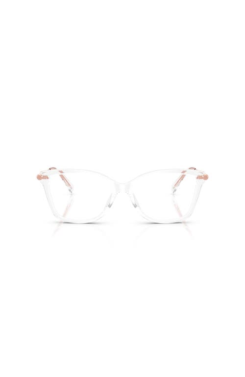 Michael Kors 52mm Rectangle Optical Glasses In Neutral