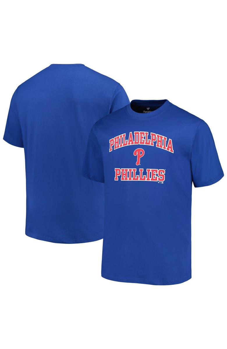 PROFILE Men's Profile Royal Philadelphia Phillies Big & Tall Heart & Soul T-Shirt, Main, color, Royal