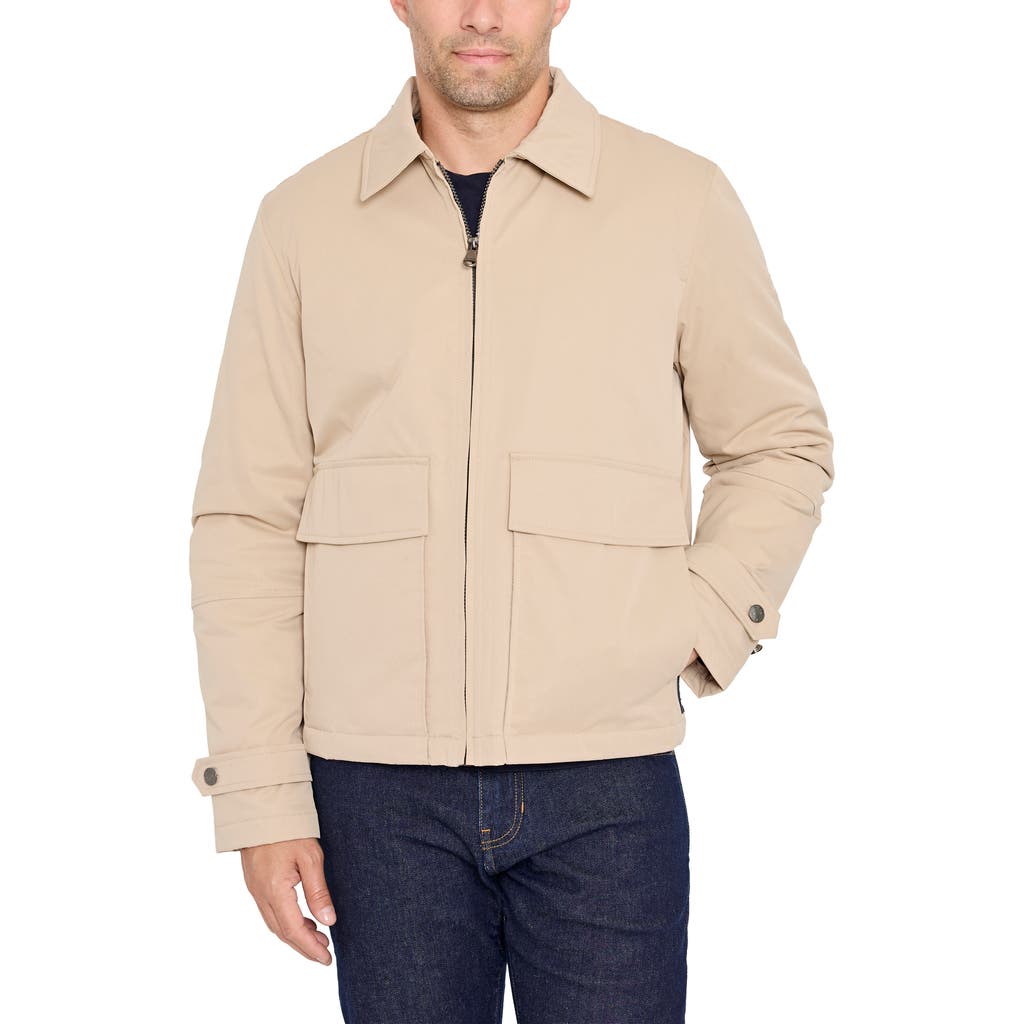 Izod Work Jacket With Corduroy Collar In Neutral
