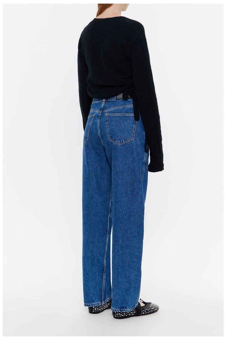 Barrel Mid-Rise Jeans, Alternate, color, MEDIUM BLUE