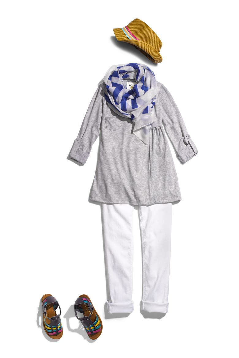 Stripe Scarf, Alternate, color, COBALT