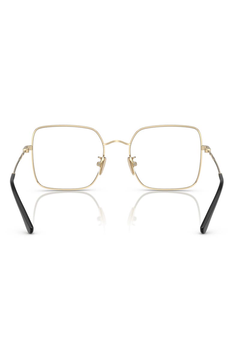 VOGUE 54mm Square Optical Glasses, Alternate, color, Pale Gold