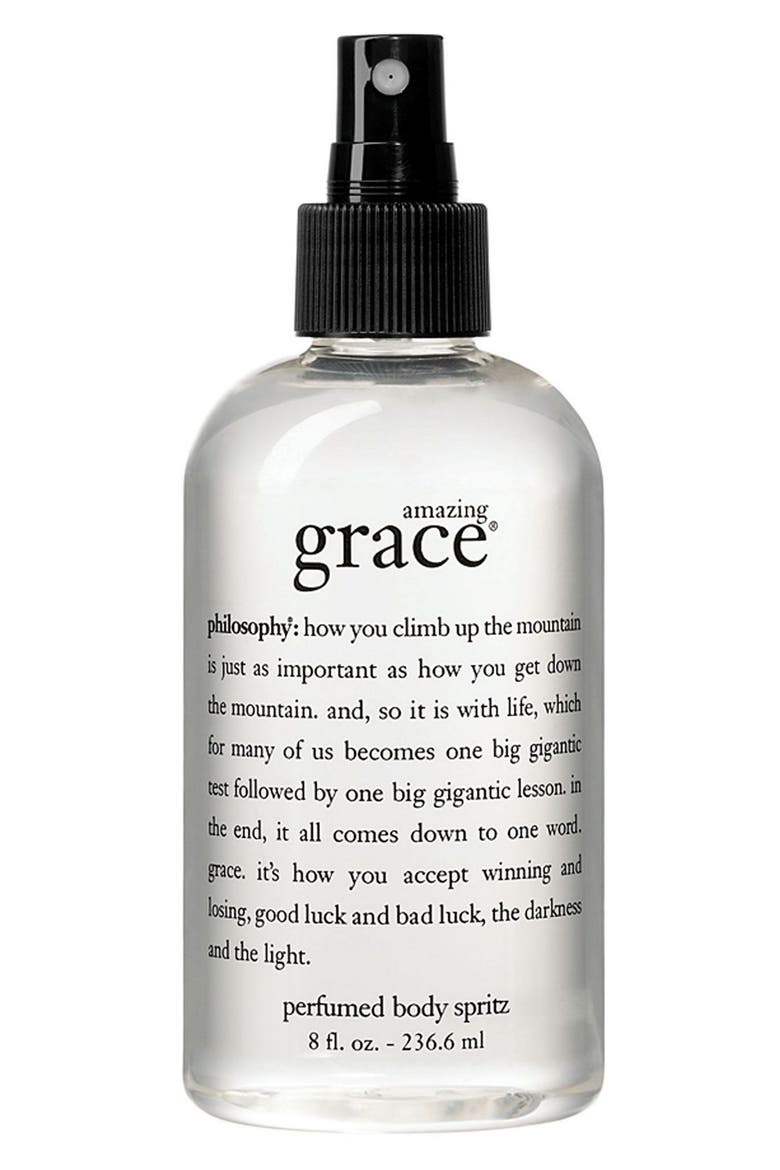 'amazing grace' perfumed body spritz, Main, color, NO COLOR
