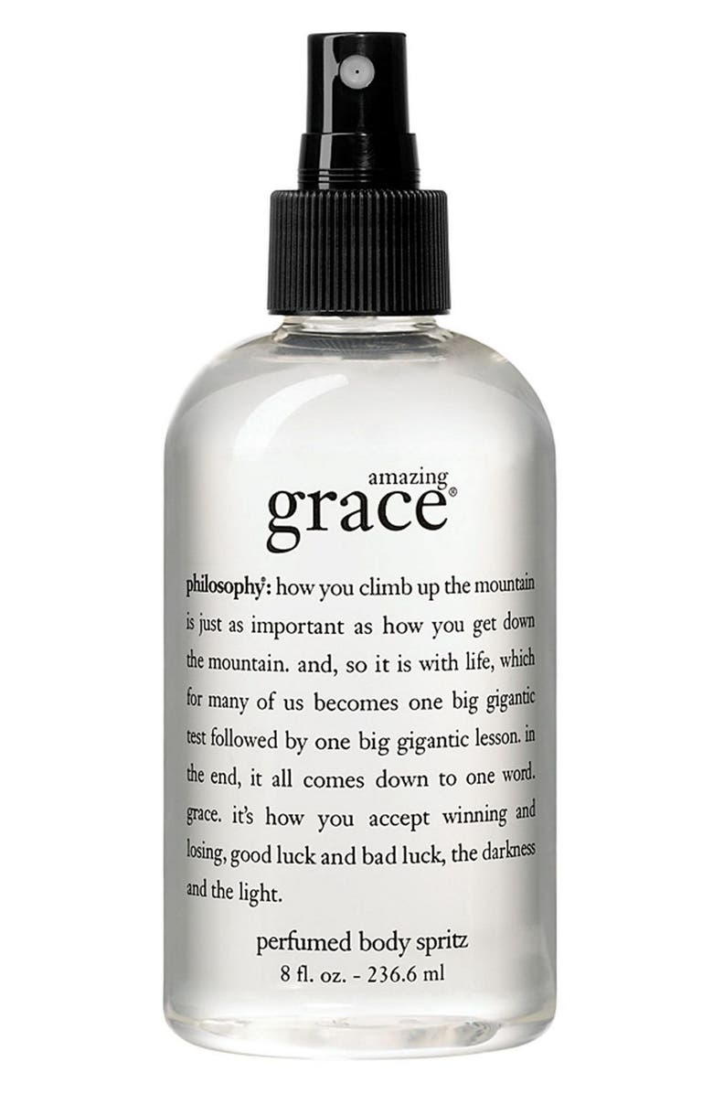 philosophy 'amazing grace' perfumed body spritz, Main, color,