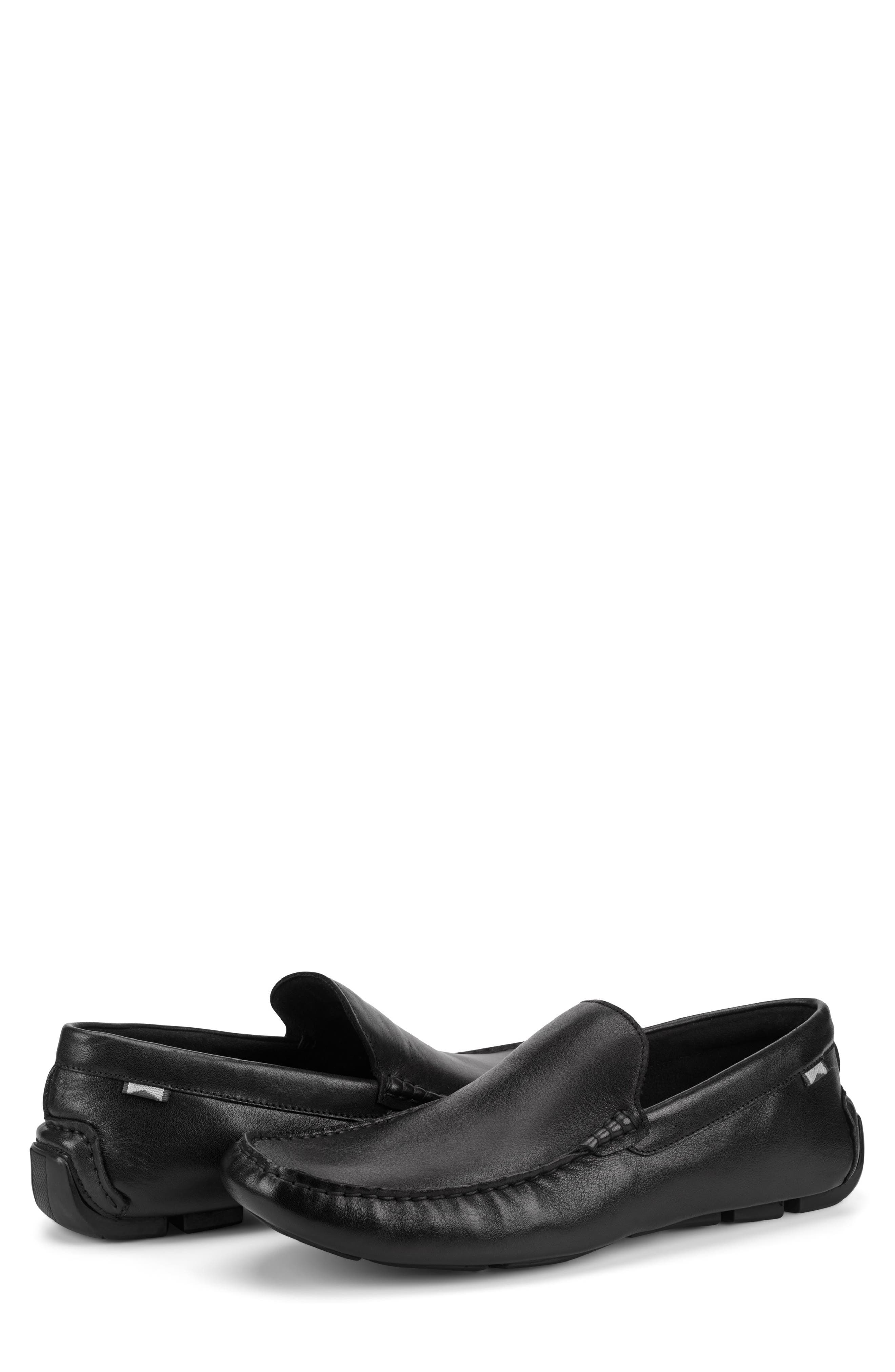 Kenneth Cole New York Theo Moc Toe Driving Loafer, Alternate, color, Black/ Charcoal/ Silver