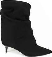 Seven7 Marlene Slouchy Faux Suede Kitten Heel Bootie