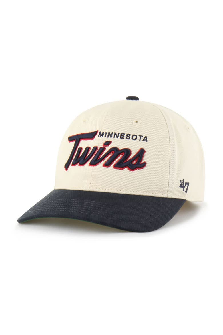Men's '47 Natural Minnesota Twins Crosstown Franchise Fitted Hat, Main, color, Natural