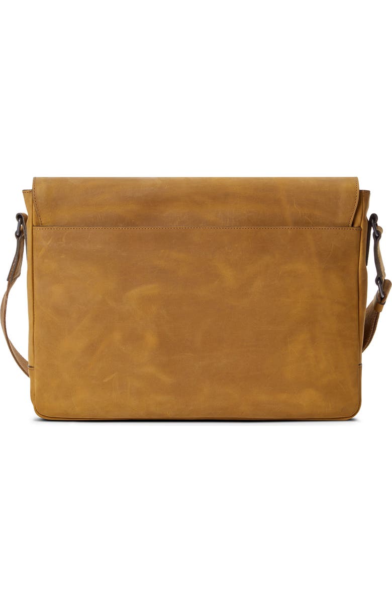 Shinola Slim Leather Messenger Bag, Alternate, color,