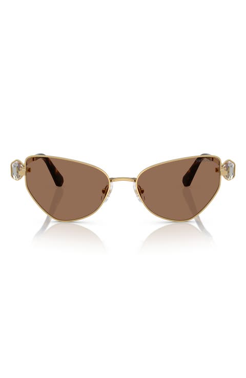 57mm Irregular Butterfly Sunglasses
