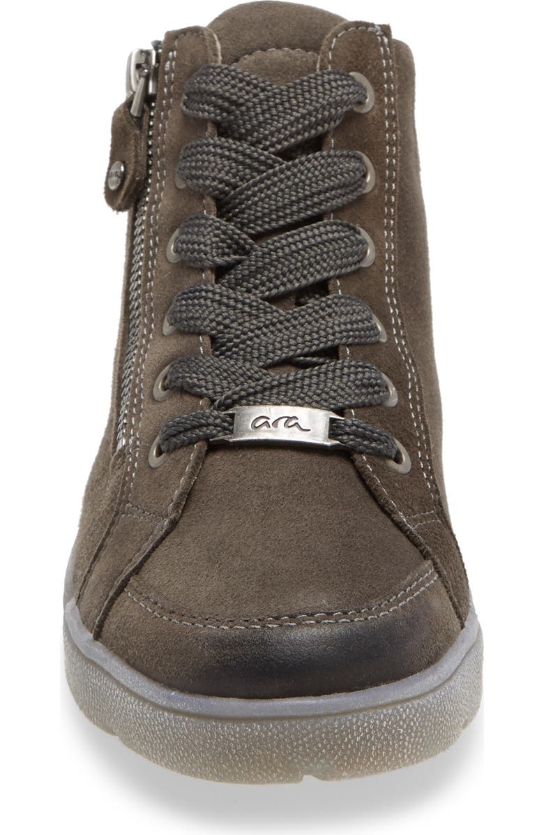 ara Raja Sneaker, Alternate, color, Elephant Oil Brush Suede