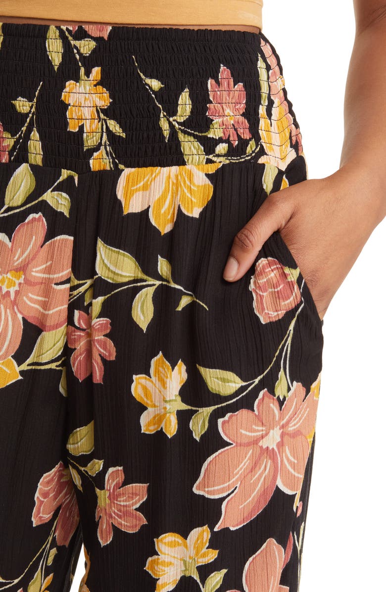 Billabong Smooth Sailing Floral Wide Leg Pants, Alternate, color, 
