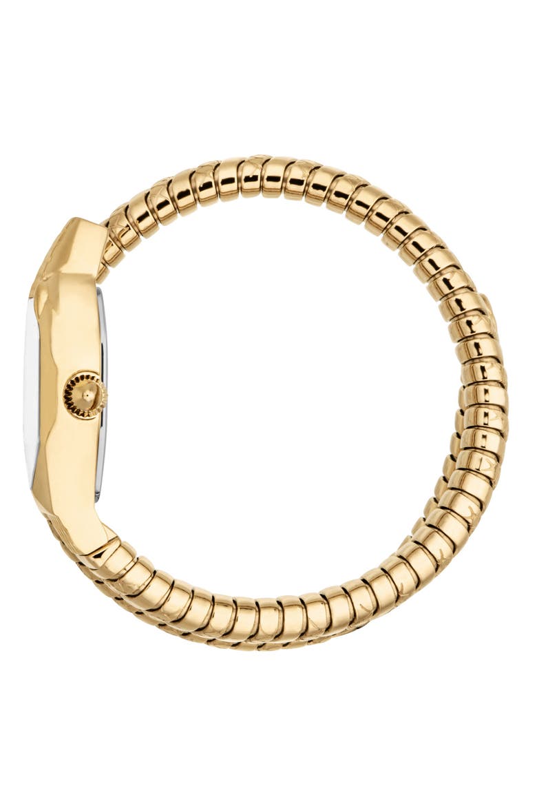 Snake Wraparound Bracelet Watch, 22mm x 34.5mm, Alternate, color, GOLD