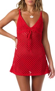 O'Neill Zoey Sheer Cotton Cover-Up Mini Sundress