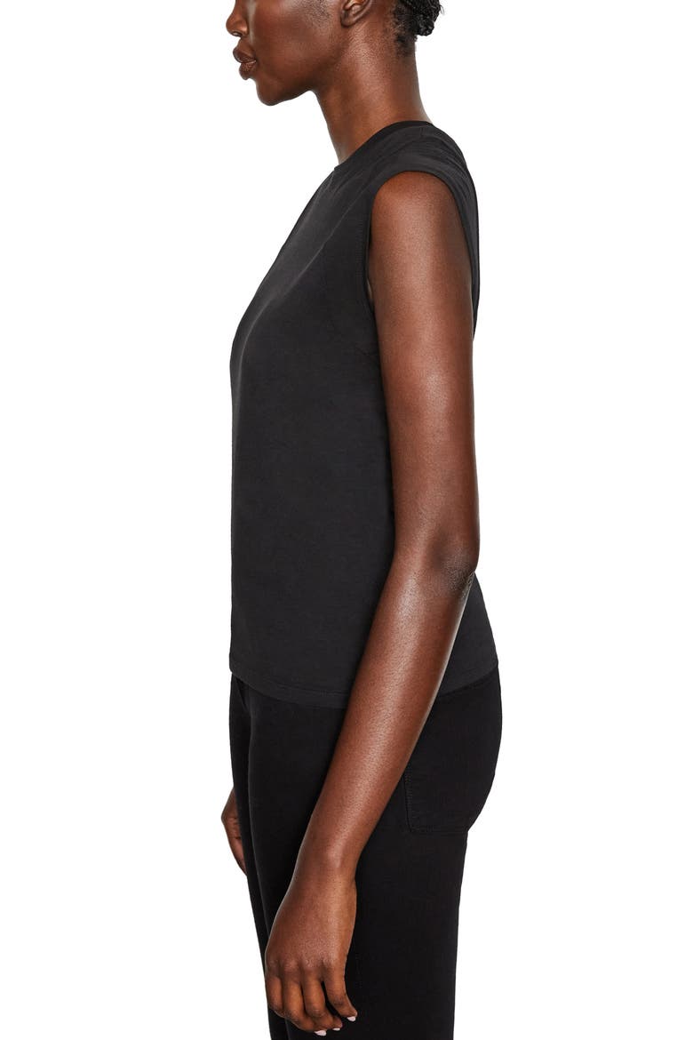 Pima Cotton Muscle Tee, Alternate, color, NOIR