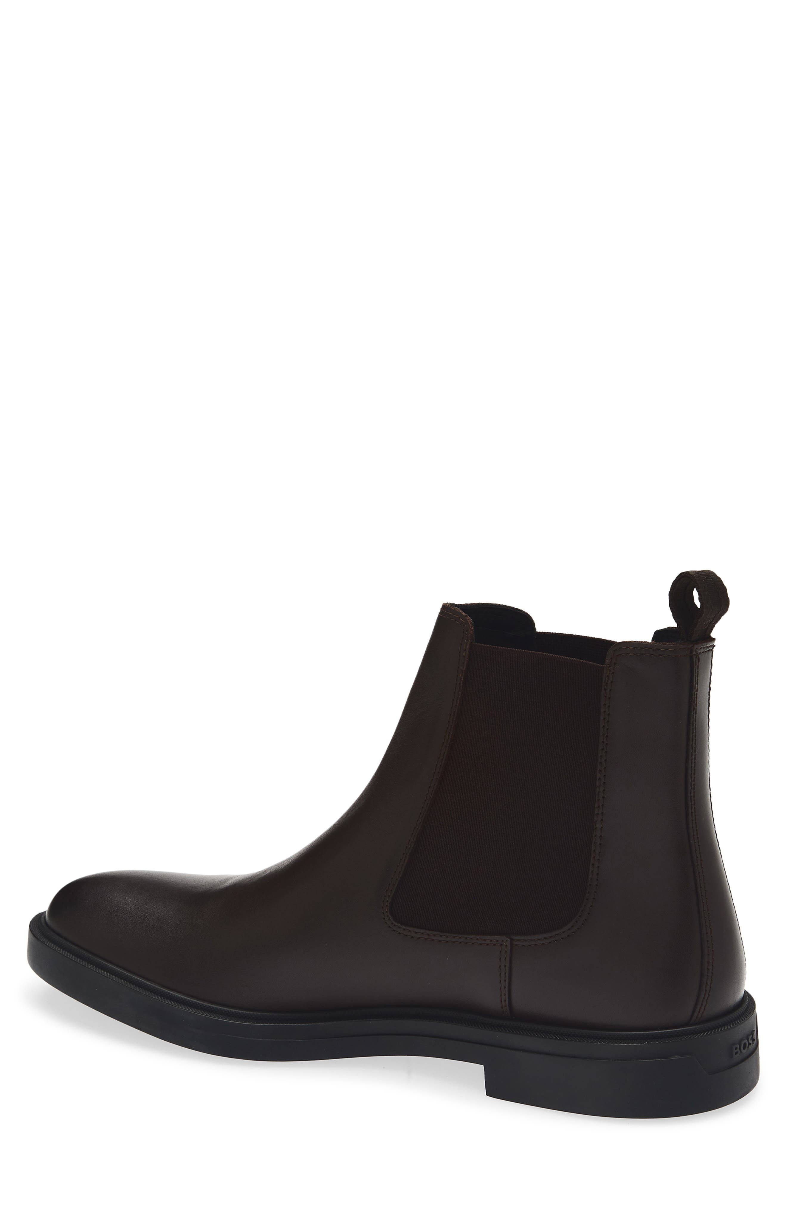 BOSS Calev Chelsea Boot, Alternate, color, Dark Brown
