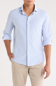 DENIM AND FLOWER Striped Oxford Button-Up Shirt