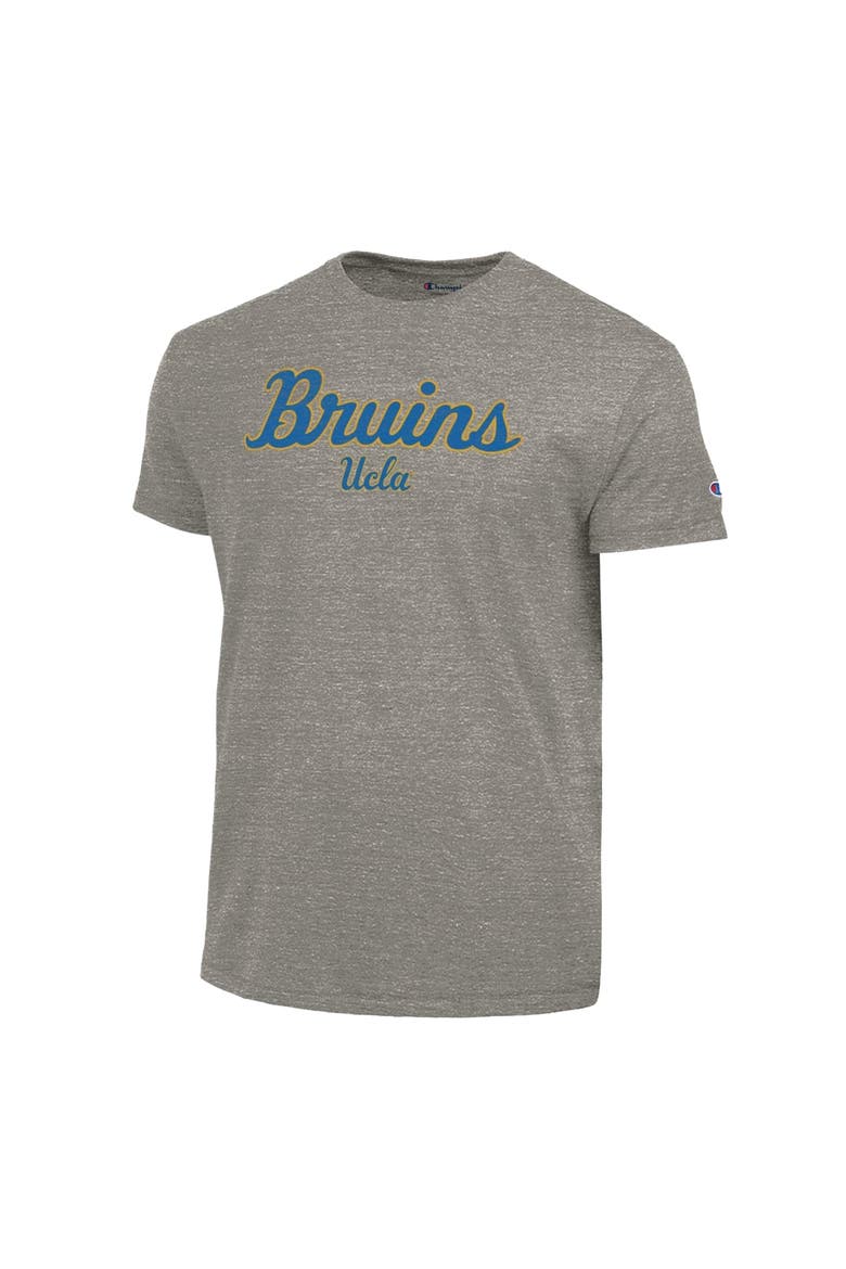 Men's Champion  Charcoal UCLA Bruins Vintage Triumph Tri-Blend T-Shirt, Alternate, color, Charcoal