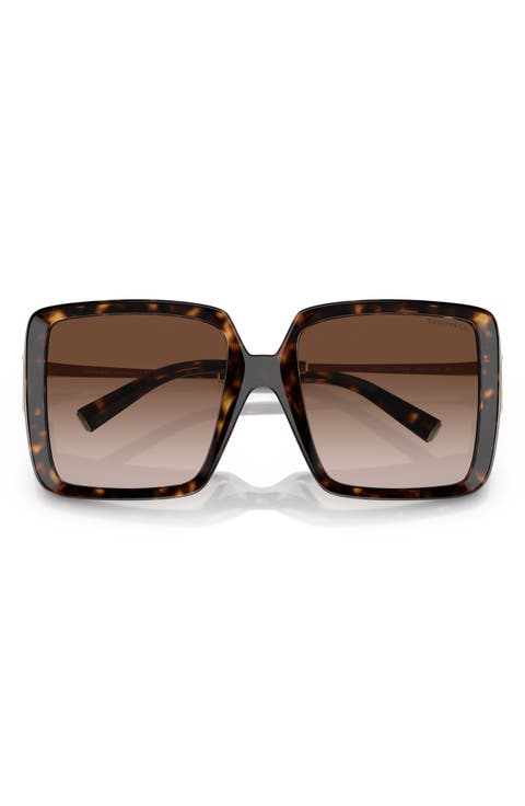 55mm Gradient Square Sunglasses