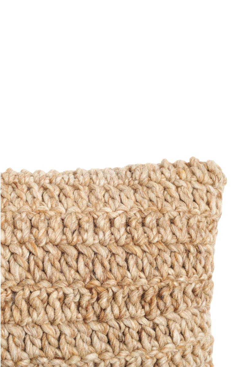 Studio Variously Cider Textured Neutral Brown Large Lumbar Pillow, Alternate, color, 