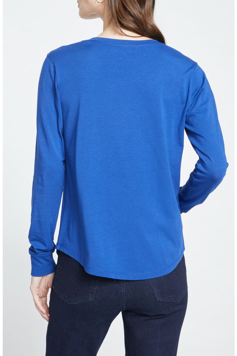 Long Sleeve V-Rex Tee, Alternate, color, LAPIS BLUE