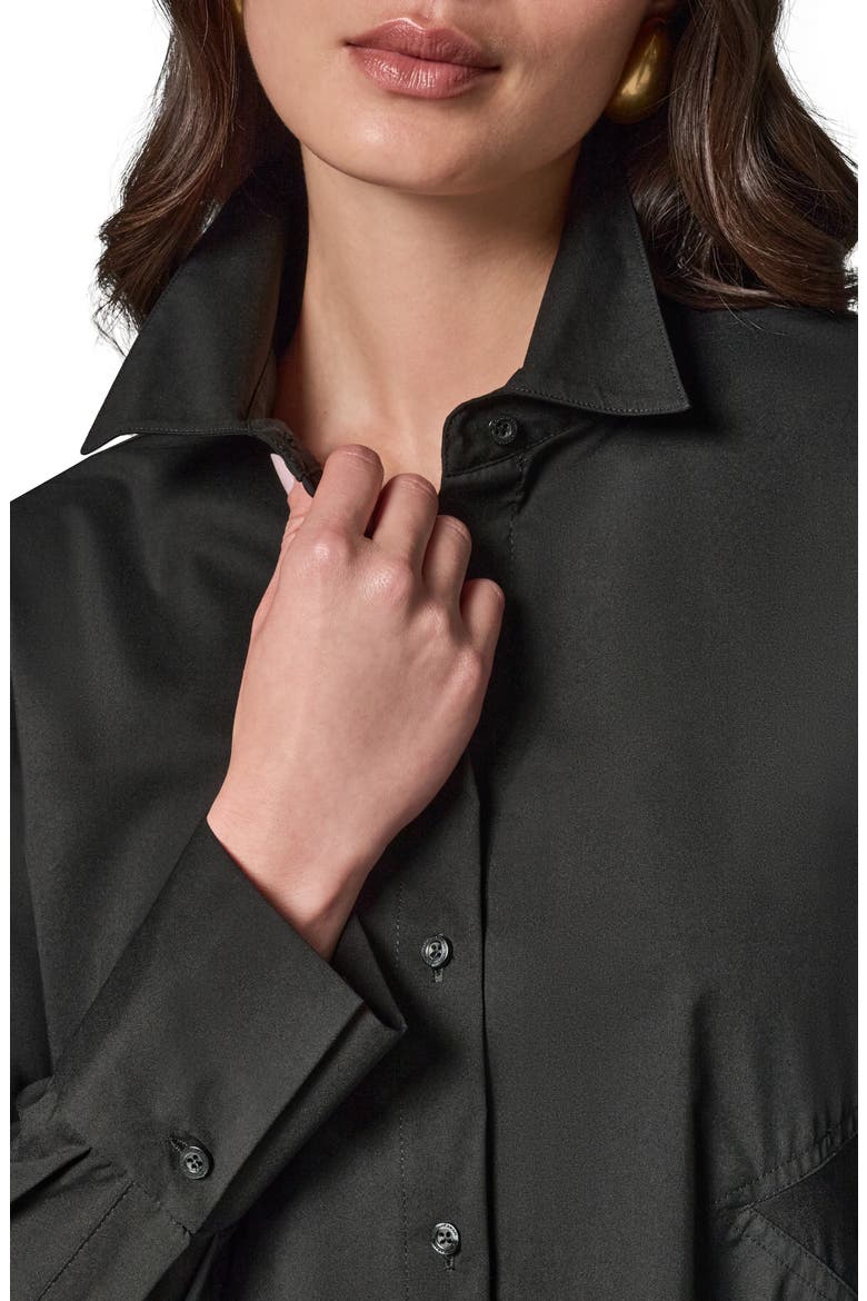 High-Low A-Line Tunic, Alternate, color, BLACK