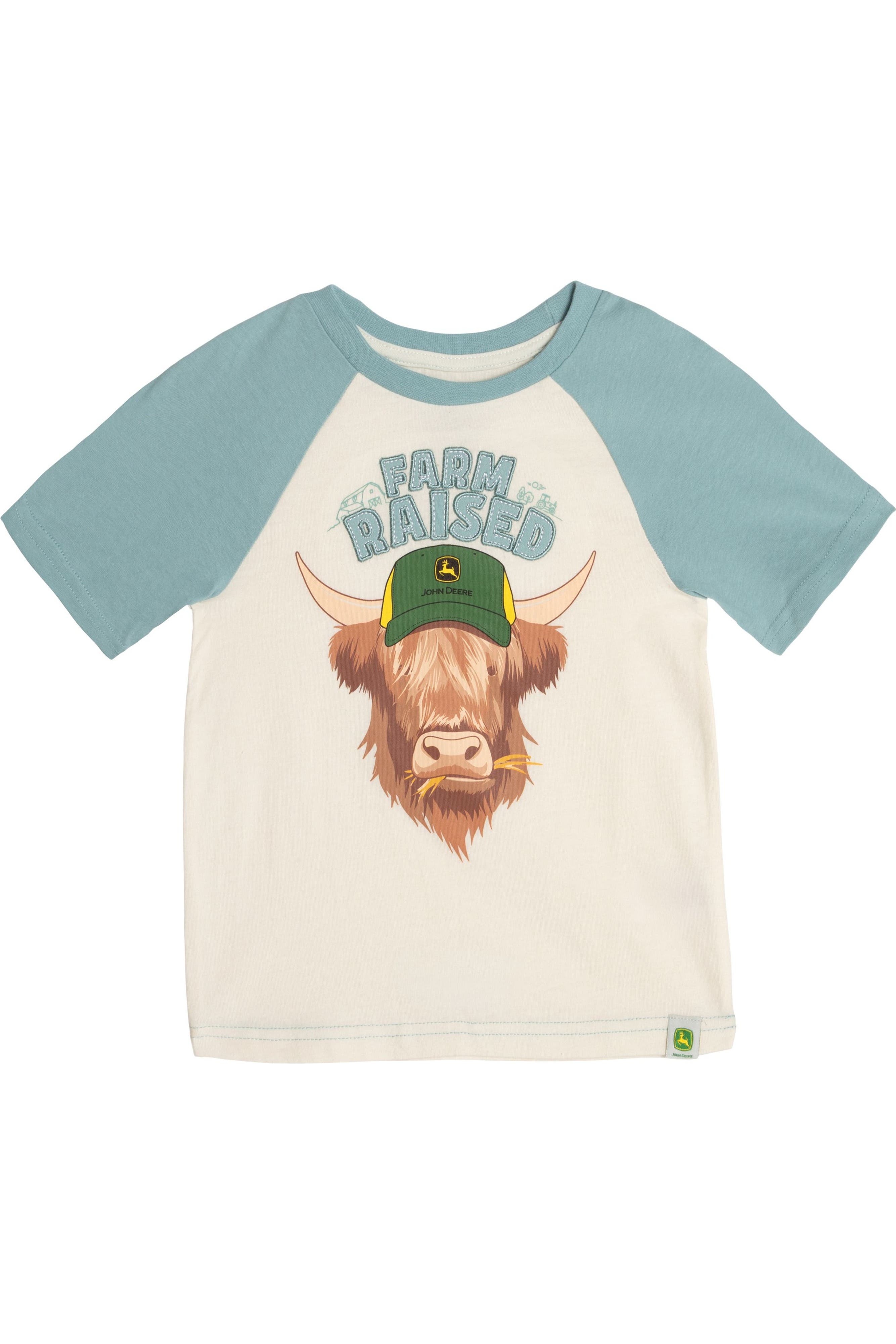 White Blue Raglan