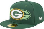 New Era Men's New Era Green Green Bay Packers Tri-Hit 59FIFTY Fitted Hat