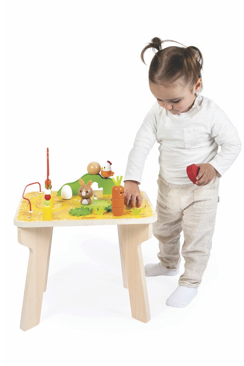 Farm Wooden Multi-Activity Table, Alternate, color, YELLOW
