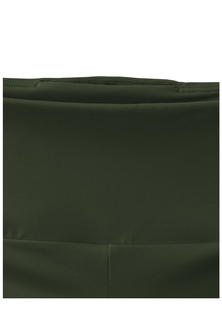 Tugless High Waisted Swim Boy Shorts, Alternate, color, Rich Olive Green