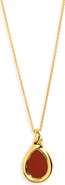 Monica Vinader Ochre Gemstone Chain Necklace