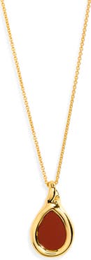 Monica Vinader Ochre Gemstone Chain Necklace