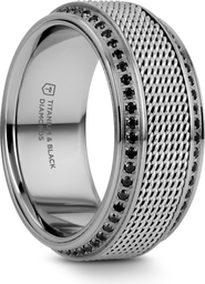 Larson Jewelers Gauntlet Steel Chain Titanium Wedding Ring