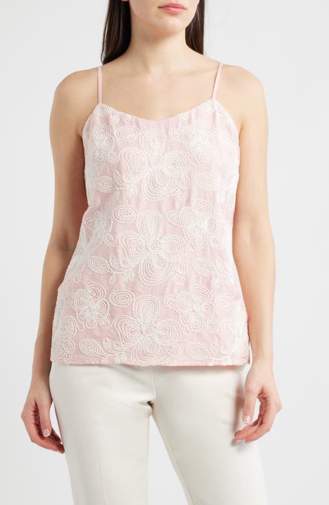 Floral Embroidered Camisole (Regular & Petite)