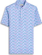 Bugatchi Victor OoohCotton® Leaf Print Polo