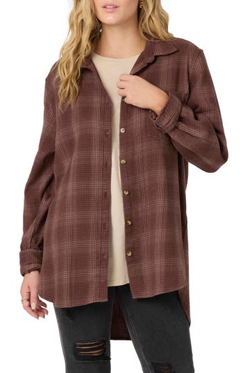 O'neill Travys Plaid Shirt In Brown