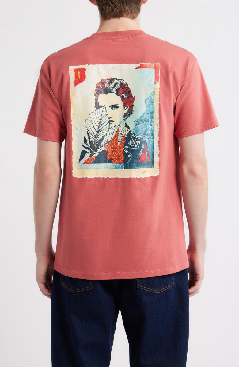 Obey Wrong Path Graphic T-Shirt, Alternate, color, Mineral Red