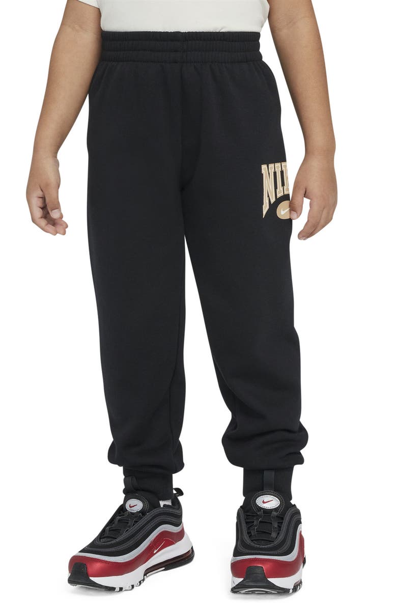 Nike Kids' Gameday Essentials Fleece Pullover & Joggers Set, Alternate, color, Black